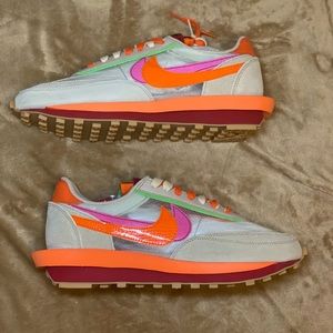 SOLD: Nike LD Waffle Sacai CLOT Net Orange Blaze
